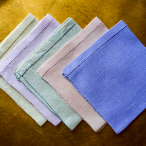 Vintage Linen Cocktail Napkins